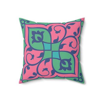 Aesthetic Faux Suede Square Pillow