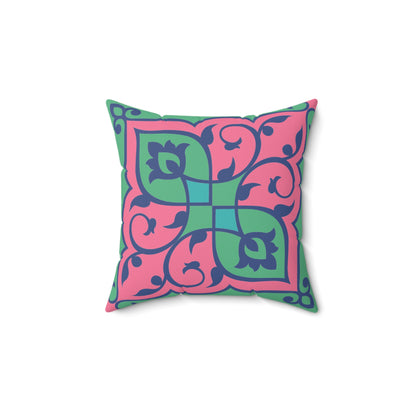 Aesthetic Faux Suede Square Pillow