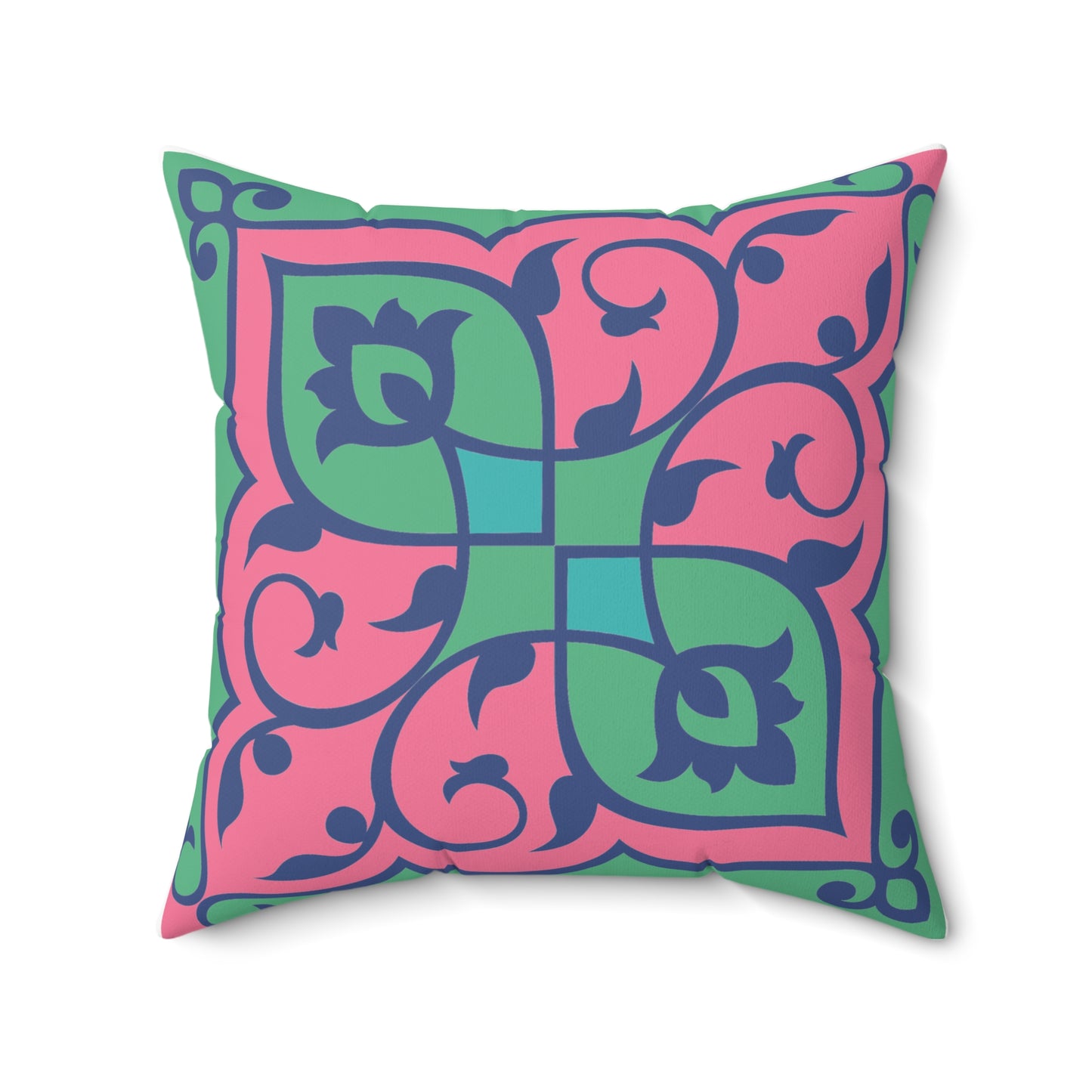 Aesthetic Faux Suede Square Pillow